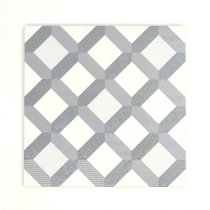 GEOMETRY - 10X10, GRAY FRA, MATTE/SATIN